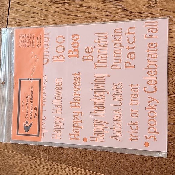 Laurie Speltz The Creative Coach "small Fall words" stencil - Picture 1 of 4